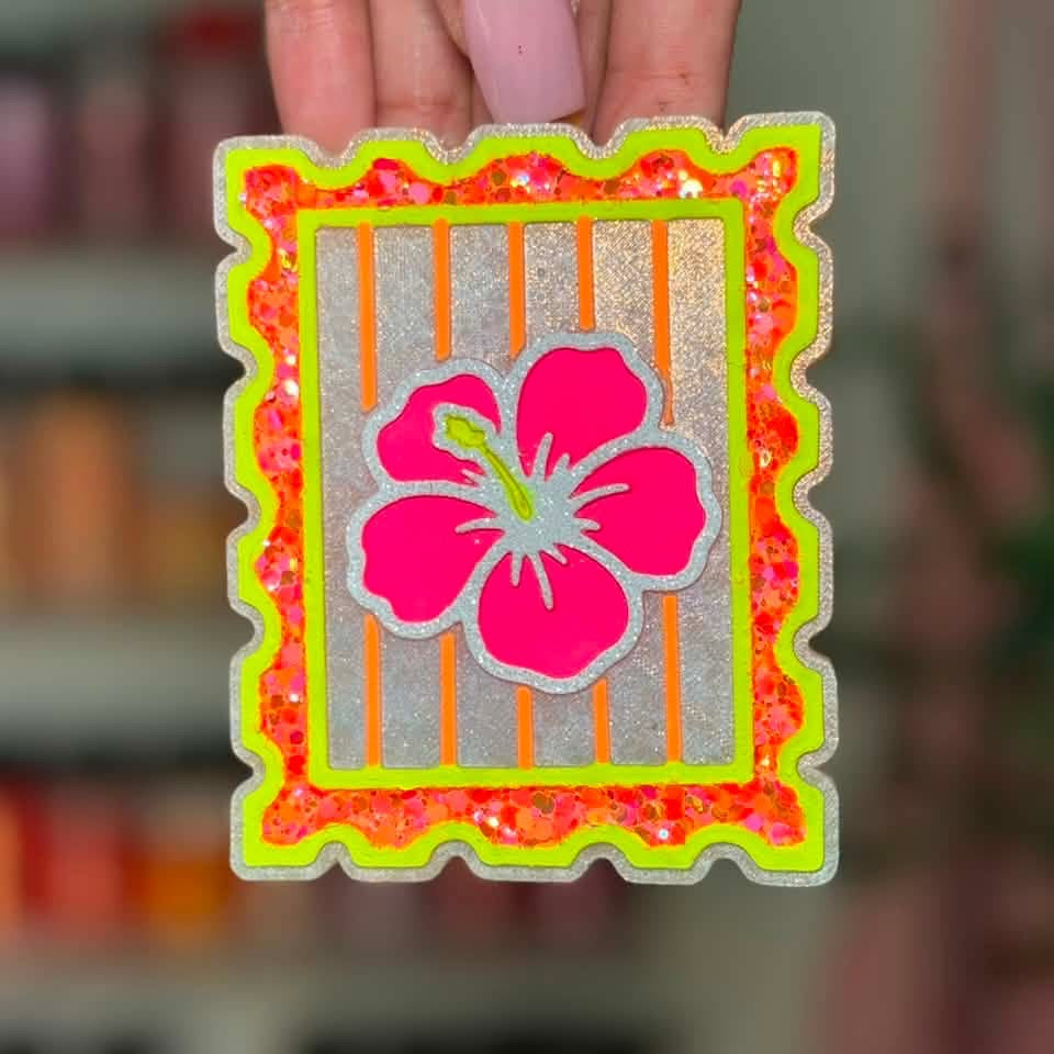 Hibiscus Stamp Silicone Mold