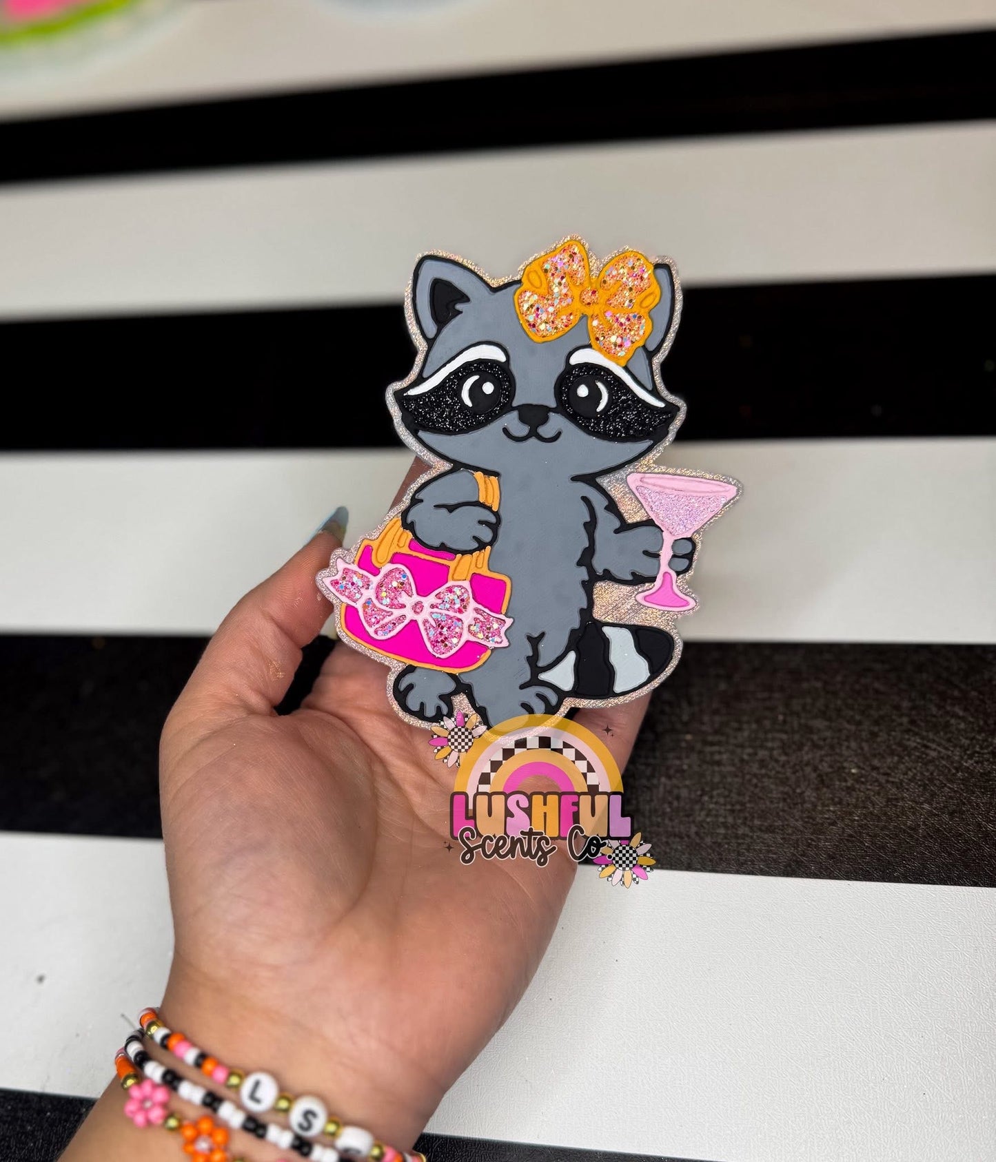 Sips And Trips Raccoon Silicone Mold