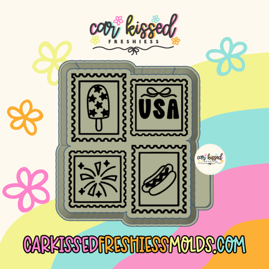 FOJ Stamp Collage Silicone Mold