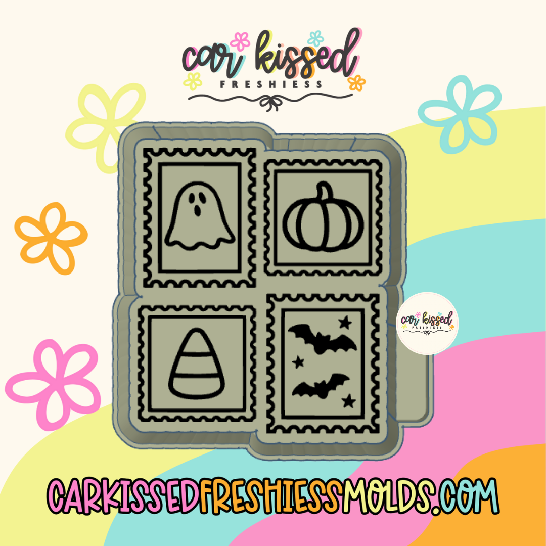 Spooky Stamp Collage Silicone Mold