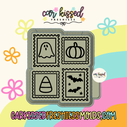 Spooky Stamp Collage Silicone Mold