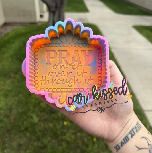 Western Pray On It Frame Silicone Mold