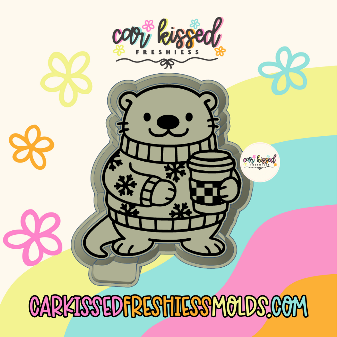 Winter Otter Silicone Mold