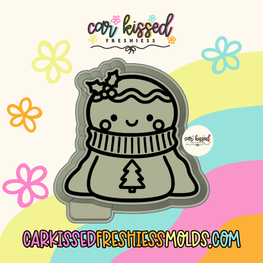 Gingerbread In Baggy Sweater Silicone Mold