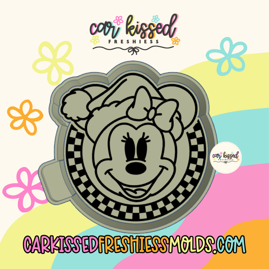 Checkered Girl Mouse Silicone Mold