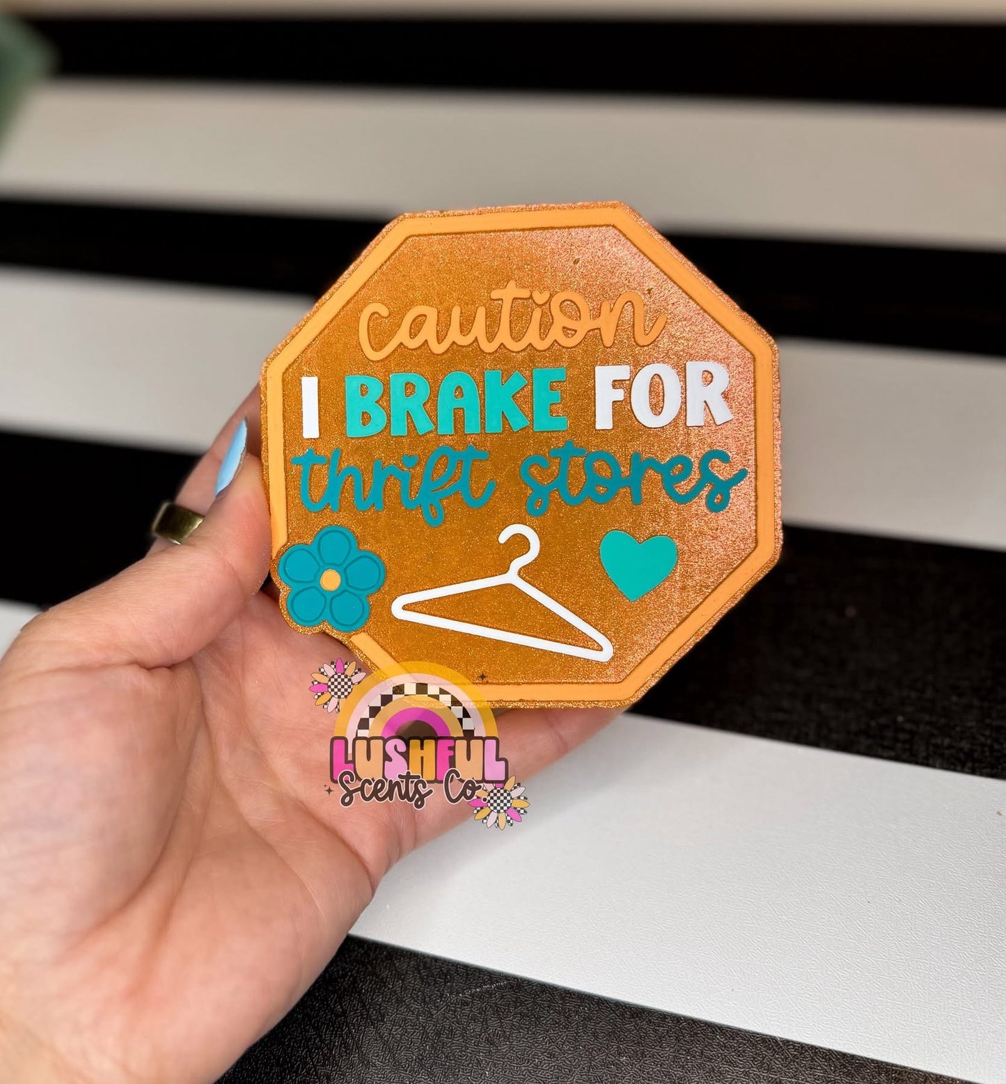 I Brake For Thrift Stores Silicone Mold