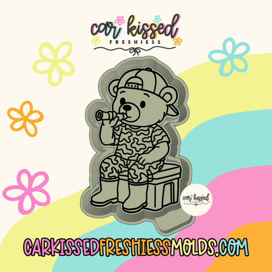 Camo Teddy Bear Silicone Mold