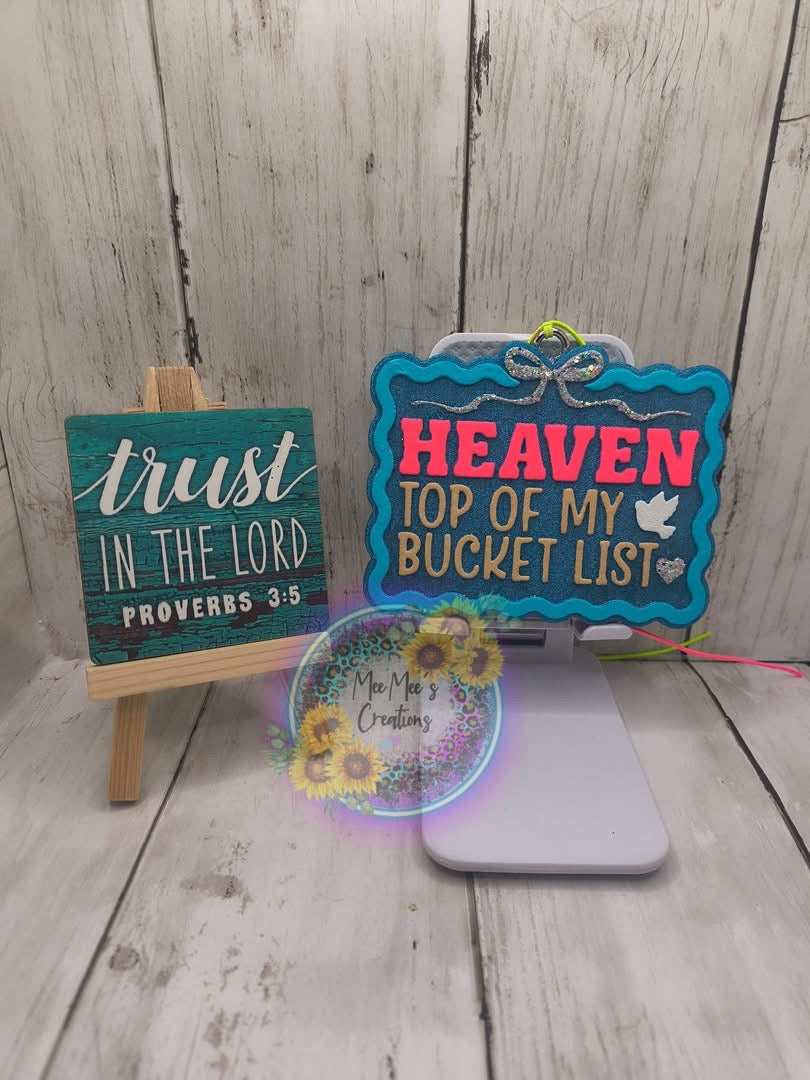 Heaven Top Of Bucket List Silicone Mold