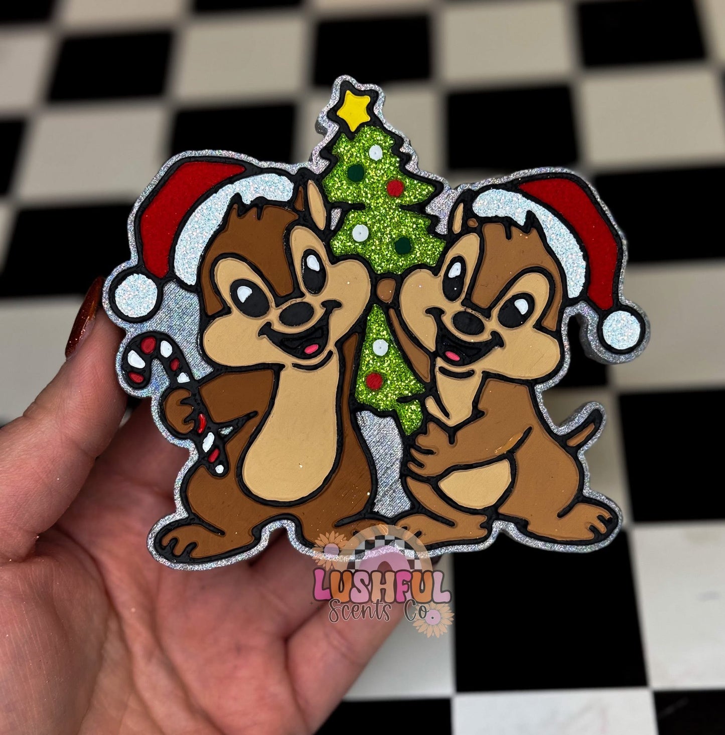 Christmas Chipmunks Silicone Mold