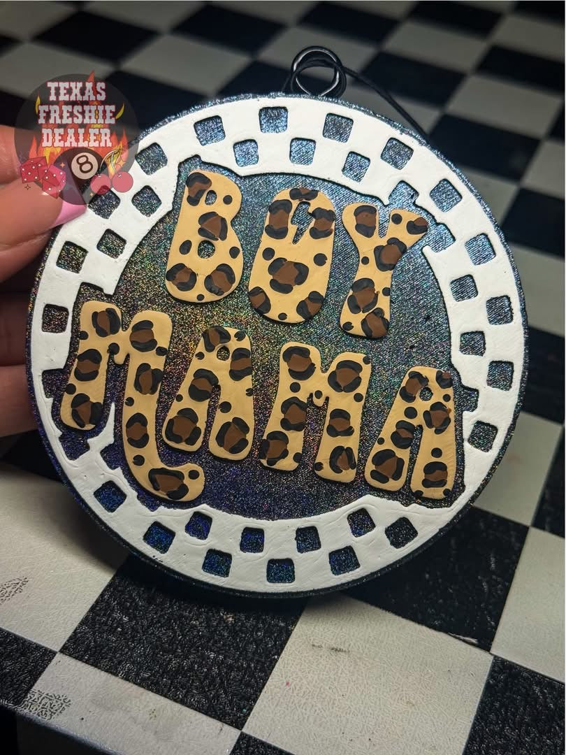Boy Mama Checkered Silicone Mold