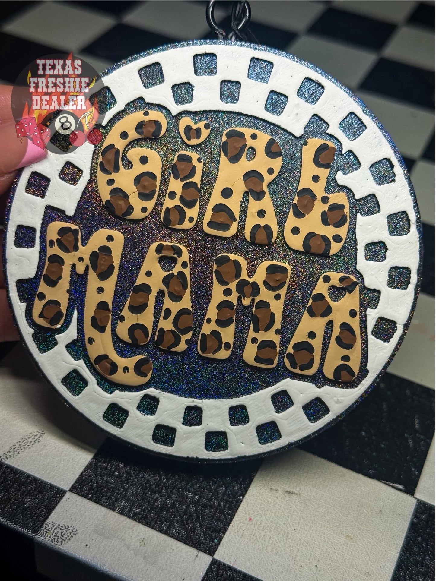Girl Mama Checkered Silicone Mold