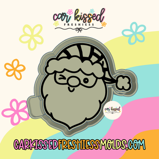 Santa Wearing Concha Hat Silicone Mold