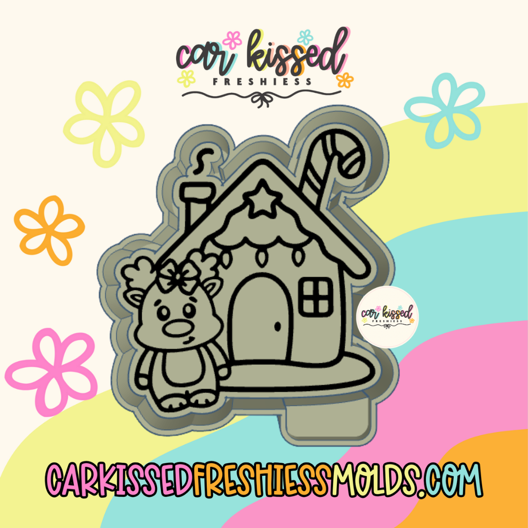 Reindeer House Silicone Mold