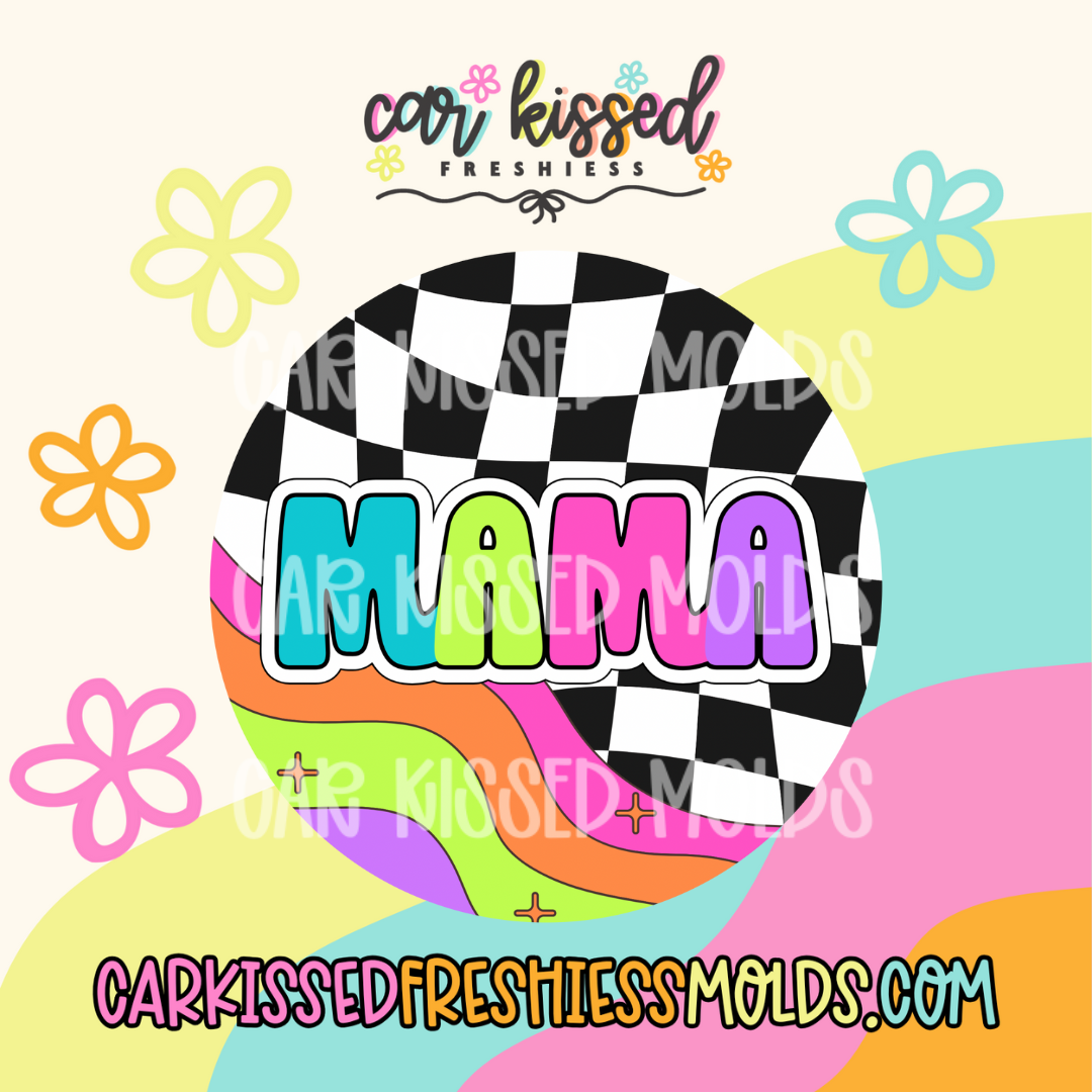 Checkered Mama Cardstock