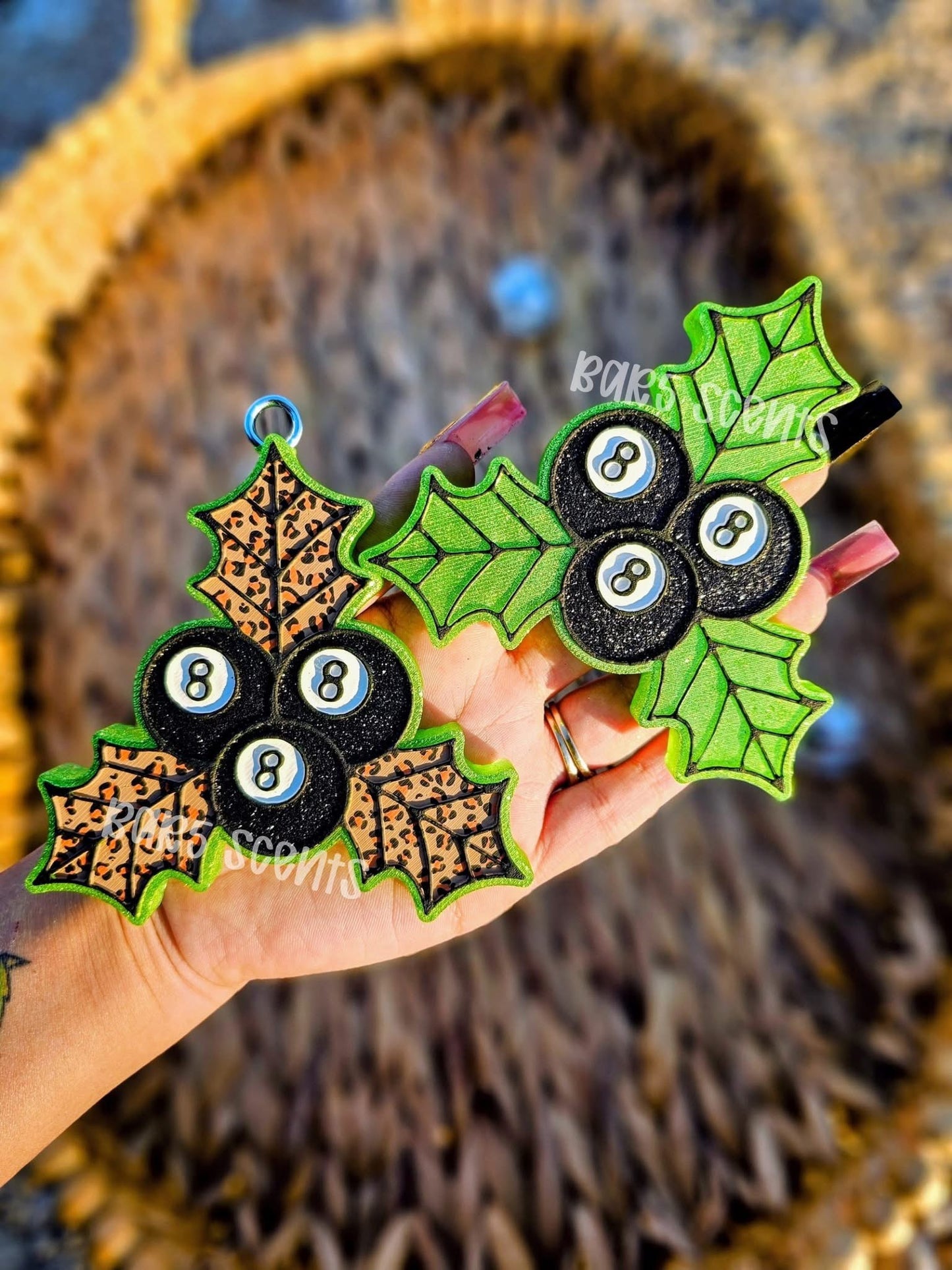 8Ball Mistletoe Silicone Mold