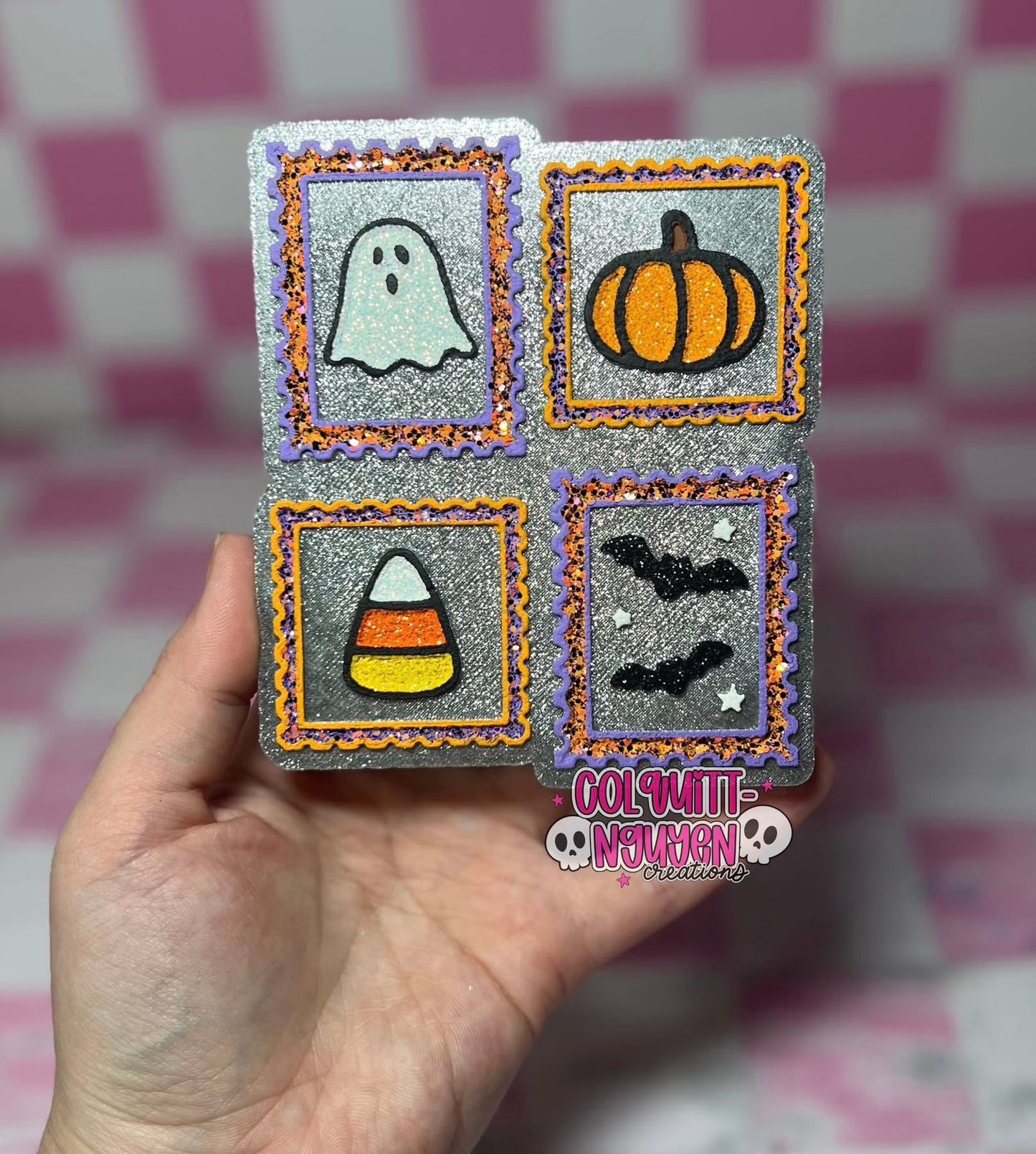 Spooky Stamp Collage Silicone Mold