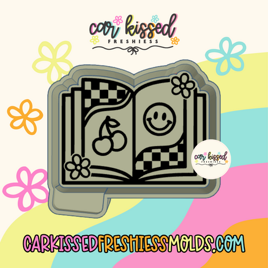 Groovy Books Silicone Mold