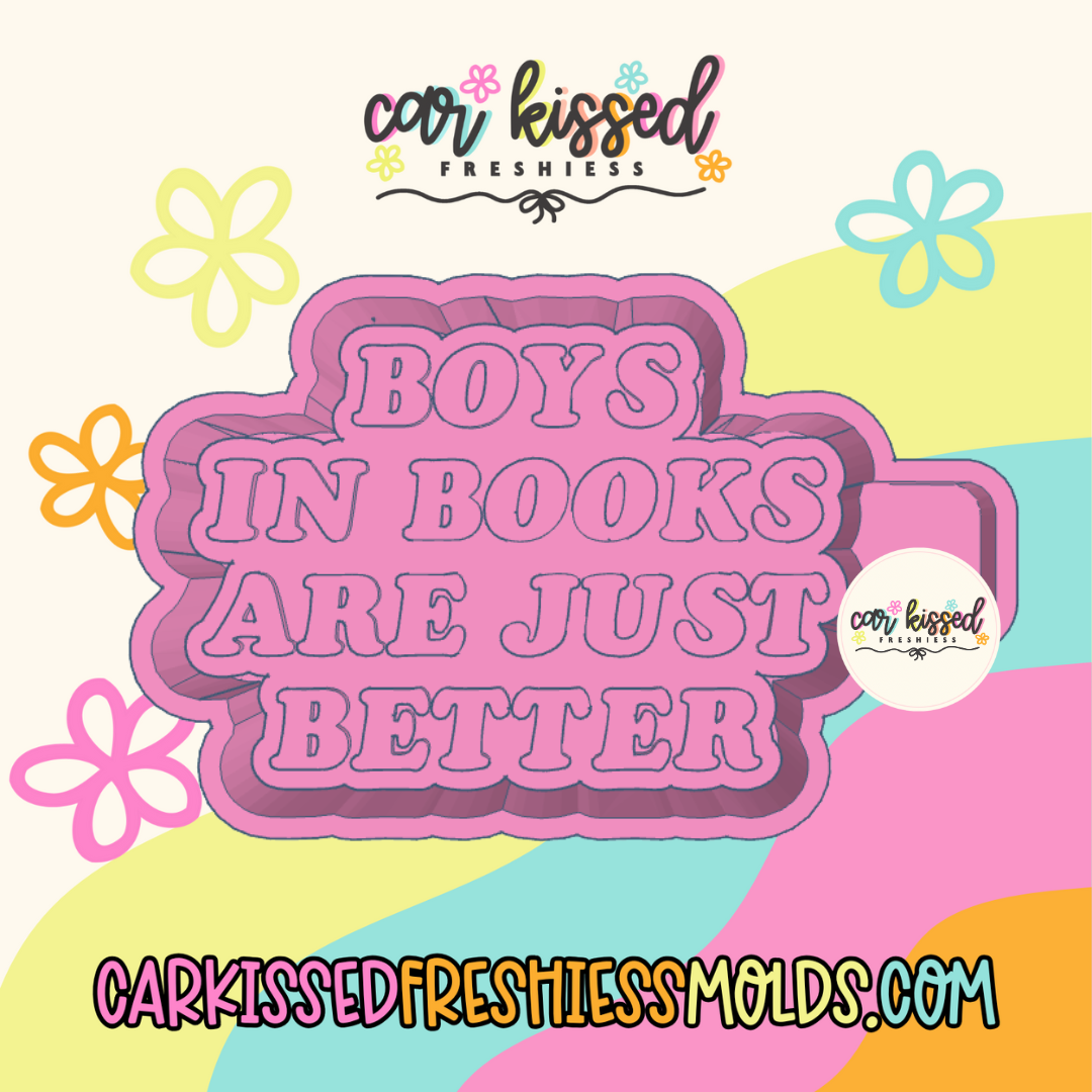 Boys In Books Silicone Mold