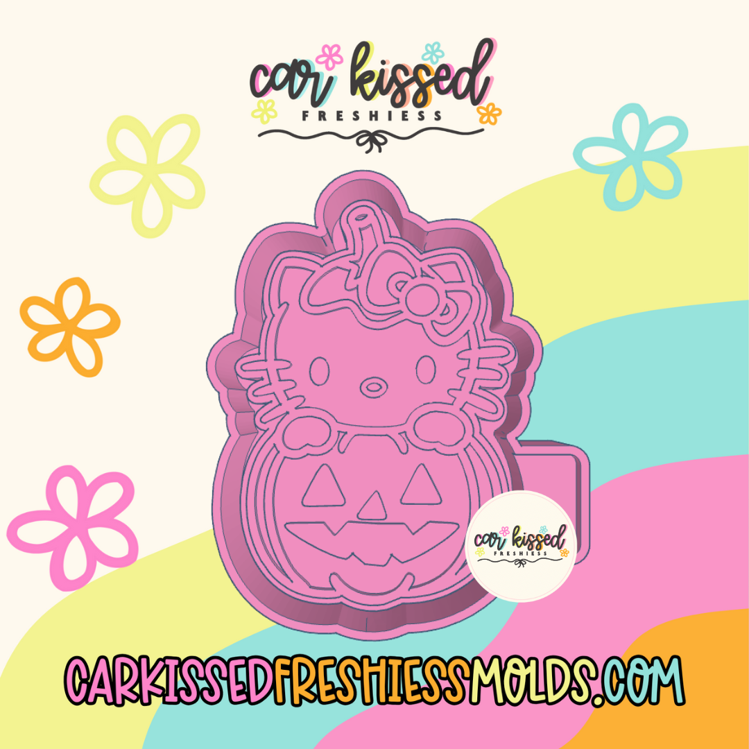 Kitty Pumpkin Silicone Mold