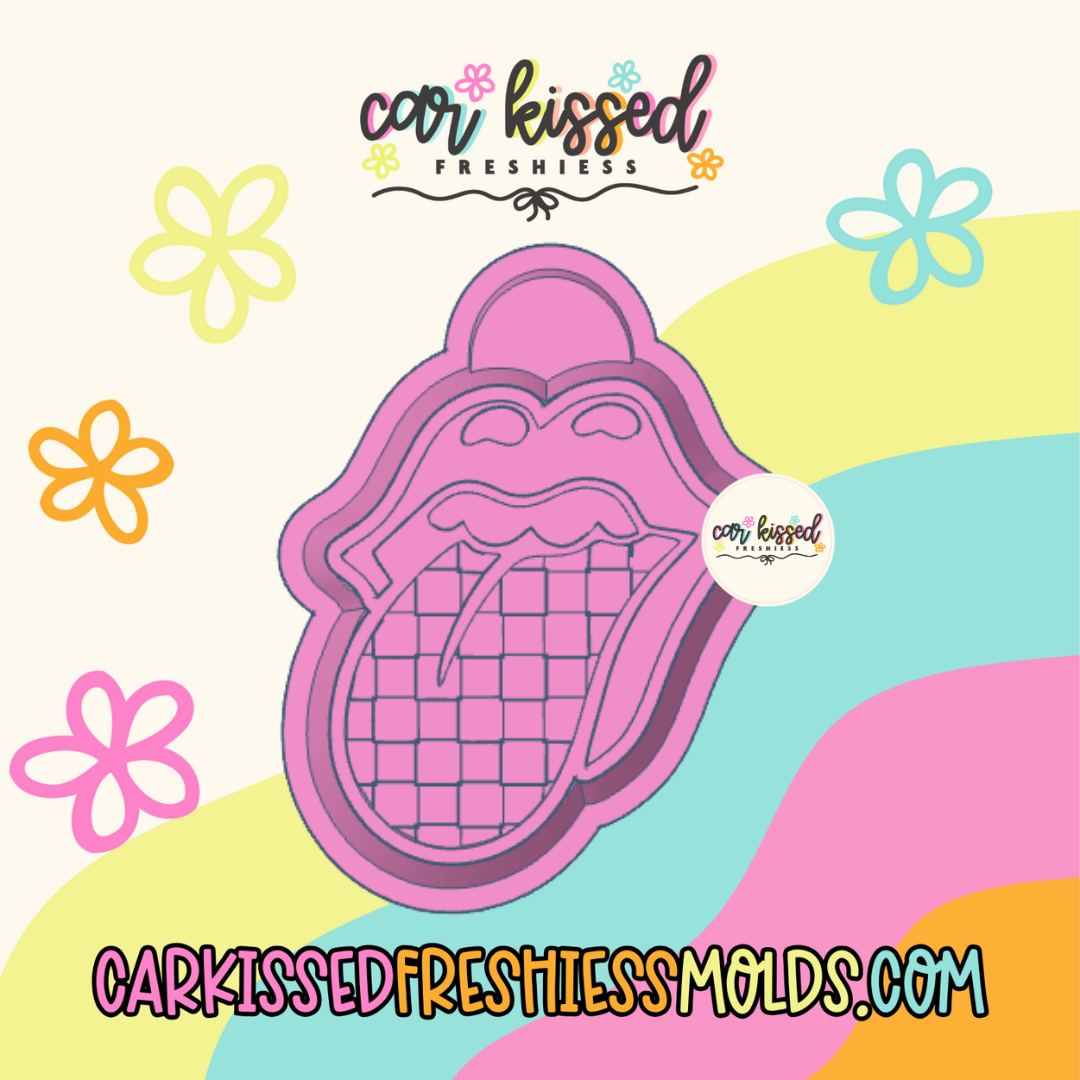 Checkered Tongue Silicone Mold
