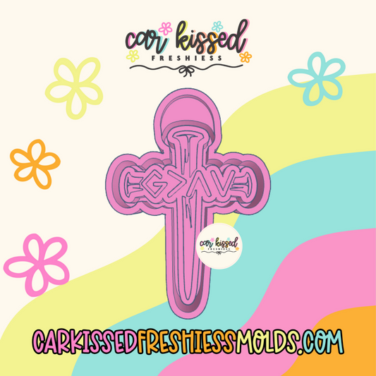 God Is Greater Nail Cross Silicone Mold